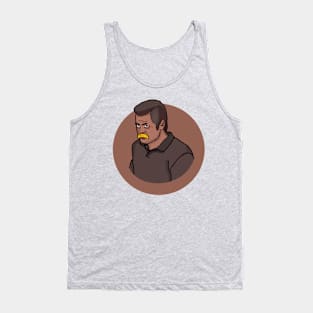 Ron Swanson eating a banana Tank Top